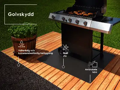 Fém grill alátét téglalap alakú 100x80 cm-es kivitelben