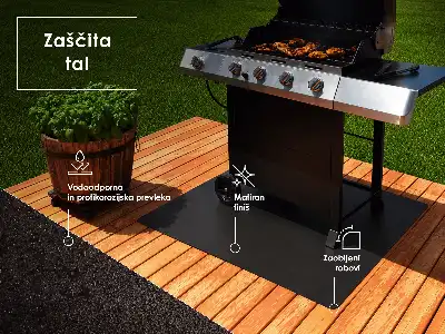 Fém grill alátét téglalap alakú 100x80 cm-es kivitelben