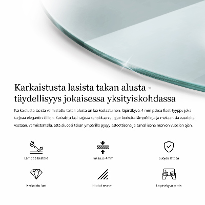 Kerek kandallóbetétek átlátszó