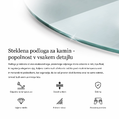 Kandalló alátét átlátszó