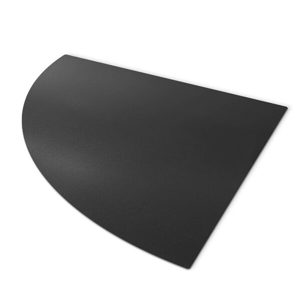 Kandalló alátét Negyedkör alakú fekete fém