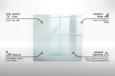Kandalló alátét üveg hatlapú átlátszó