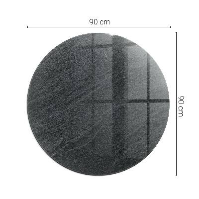 Kandalló üveg alátét kerek Természetes kő textúra