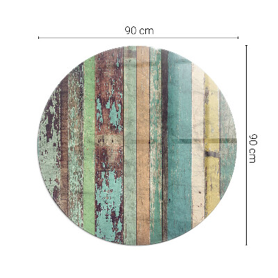 Üveg kandalló alátét kerek Különböző árnyalatú táblák