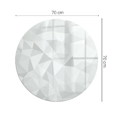 Kandalló üveg alátét kerek Absztrakt geometrikus minta
