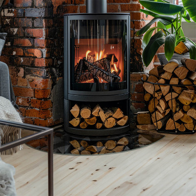 Kandalló üveg alátét negyedév Háromdimenziós geometria