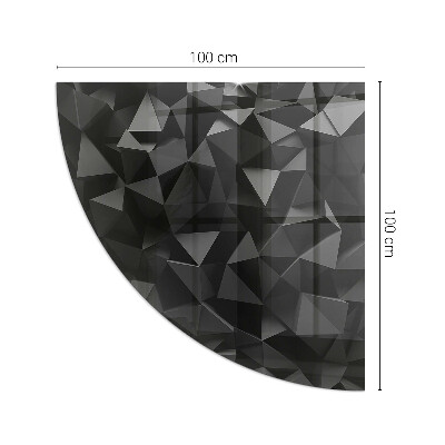 Kandalló üveg alátét negyedév Háromdimenziós geometria