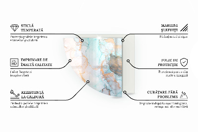 Kandalló alátét negyedév Finom vonalak hullámai