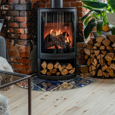 Kandalló üveg alátét negyedév Kerámia csempe minták