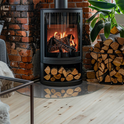 Kandalló alátét negyedév Beton textúra hatással