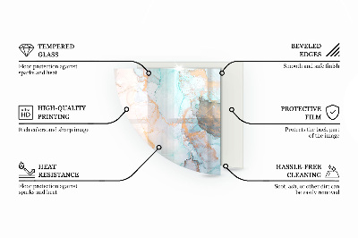 Kandalló alátét negyedév Beton textúra hatással