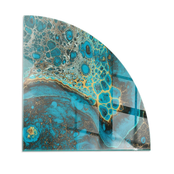 Kandalló üveg alátét negyedév Absztrakt organikus minta