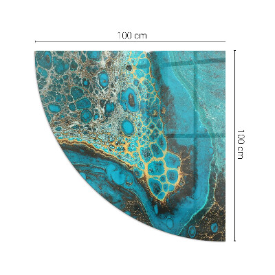 Kandalló üveg alátét negyedév Absztrakt organikus minta