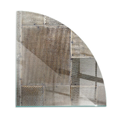 Kandalló üveg alátét negyedév Perforált lemezminta