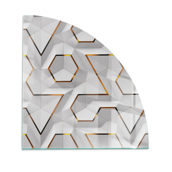 Kandalló alátét negyedév Kandalló alátét negyedév Geometrikus 3D minta