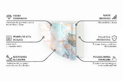 Kandalló alátét negyedév Geometrikus 3D minta