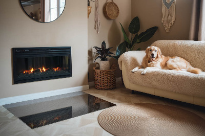 Kandalló alátét téglalap alakú Természetes kő textúra