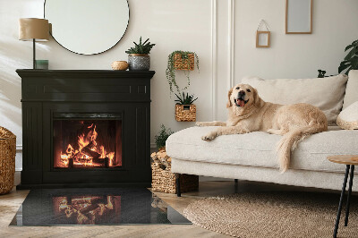 Kandalló alátét téglalap alakú Természetes kő textúra