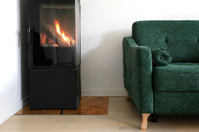 Kandalló alátét üveg téglalap alakú Faerezet keresztmetszetben