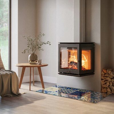 Kandalló alátét téglalap alakú Kandalló alátét téglalap alakú Kerámia csempe minták