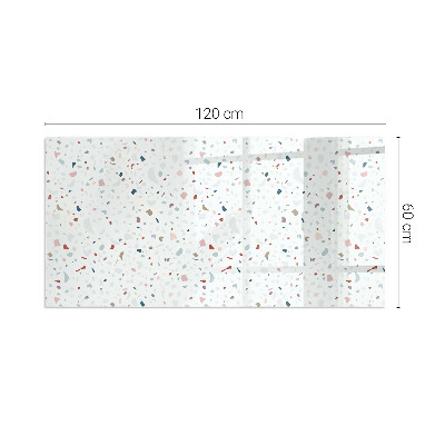 Kandalló alátét üveg téglalap alakú Kandalló alátét üveg téglalap alakú Minta kis formákkal