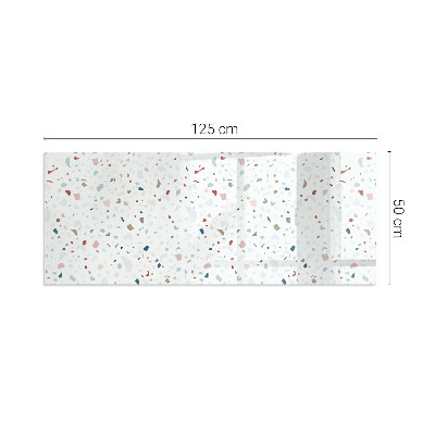 Kandalló alátét üveg téglalap alakú Kandalló alátét üveg téglalap alakú Minta kis formákkal