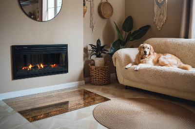 Kandalló alátét téglalap alakú Fa tábla gabonával