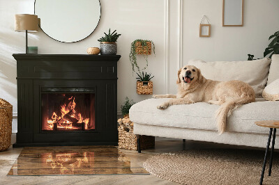 Kandalló alátét téglalap alakú Fa tábla gabonával