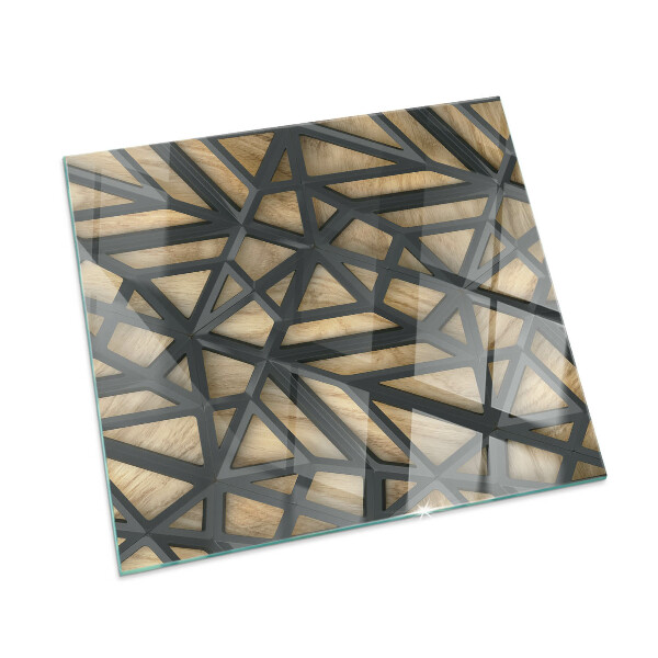 Kandalló alátét téglalap alakú Kandalló alátét téglalap alakú Geometria fával