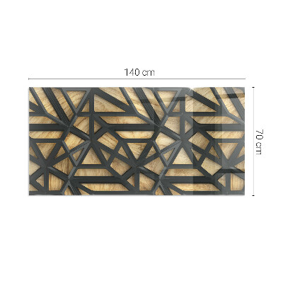 Kandalló alátét téglalap alakú Kandalló alátét téglalap alakú Geometria fával
