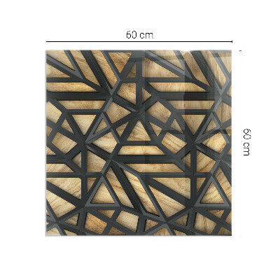 Kandalló alátét téglalap alakú Kandalló alátét téglalap alakú Geometria fával