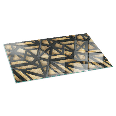 Kandalló alátét téglalap alakú Kandalló alátét téglalap alakú Geometria fával