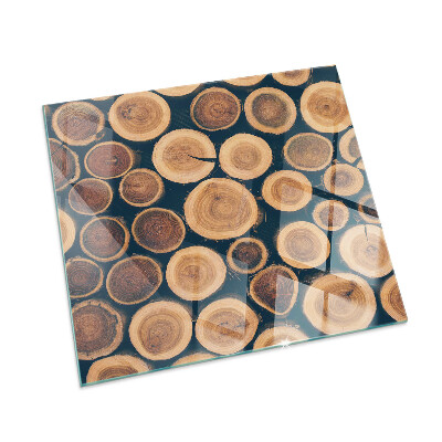 Kandalló alátét téglalap alakú Doboz vágott fával