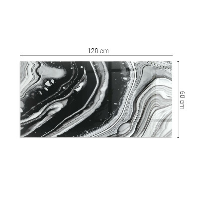 Kandalló alátét téglalap alakú Kandalló alátét téglalap alakú Absztrakt hullámok és vonalak