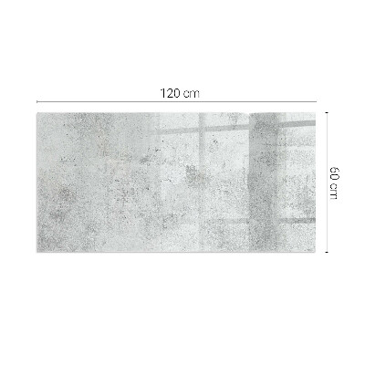 Kandalló alátét üveg téglalap alakú Kandalló alátét üveg téglalap alakú Nyers beton textúra