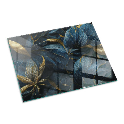 Kandalló alátét téglalap alakú Elegáns textúrájú levelek