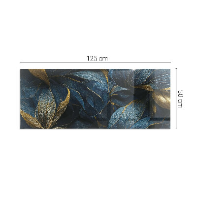 Kandalló alátét téglalap alakú Elegáns textúrájú levelek