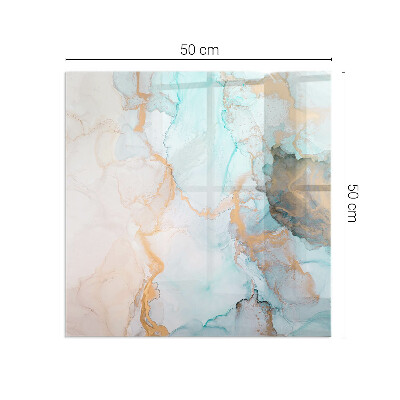 Kandalló alátét üveg téglalap alakú Absztrakt folyadékminta