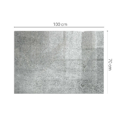 Kandalló alátét téglalap alakú Nyers beton textúra