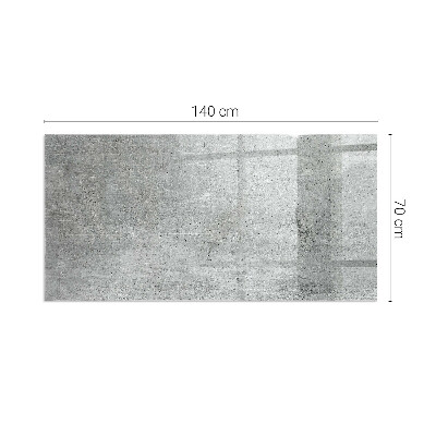 Kandalló alátét téglalap alakú Nyers beton textúra