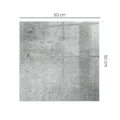 Kandalló alátét téglalap alakú Nyers beton textúra