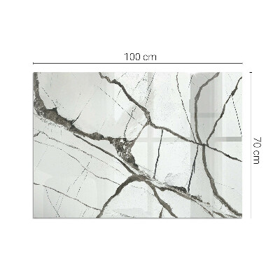 Kandalló alátét téglalap alakú Márvány véna minta