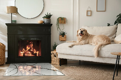 Kandalló alátét téglalap alakú Márvány véna minta