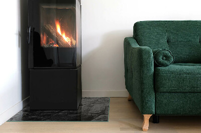 Kandalló alátét üveg téglalap alakú Természetes kő minta