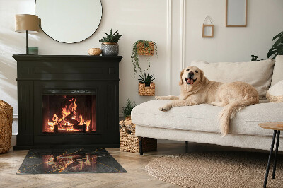 Kandalló alátét téglalap alakú Elegáns márvány erezettel