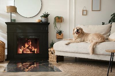 Kandalló alátét téglalap alakú Elegáns márvány erezettel