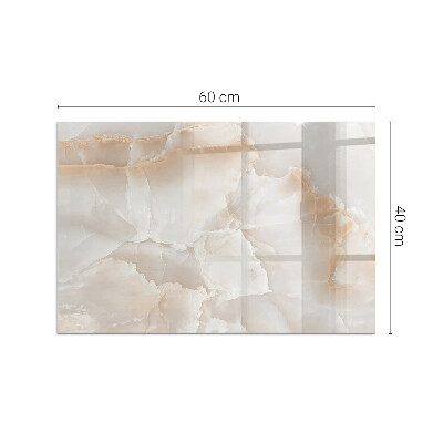 Kandalló alátét üveg téglalap alakú Természetes kő minta