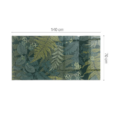 Kandalló alátét téglalap alakú Növényi motívumok pillangókkal