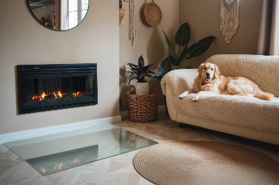 Kandalló alátét téglalap alakú Finom márványminta