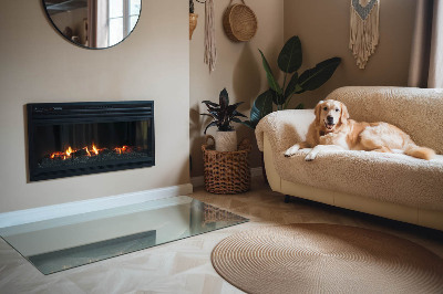 Kandalló alátét téglalap alakú Finom márványminta